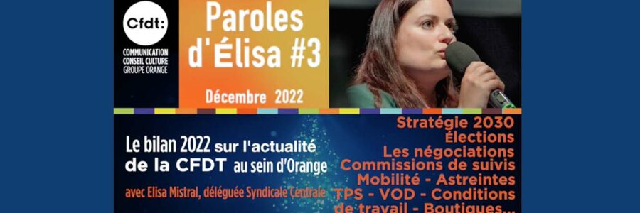 Paroles #3 d&rsquo;Elisa Mistral – Décembre 2022