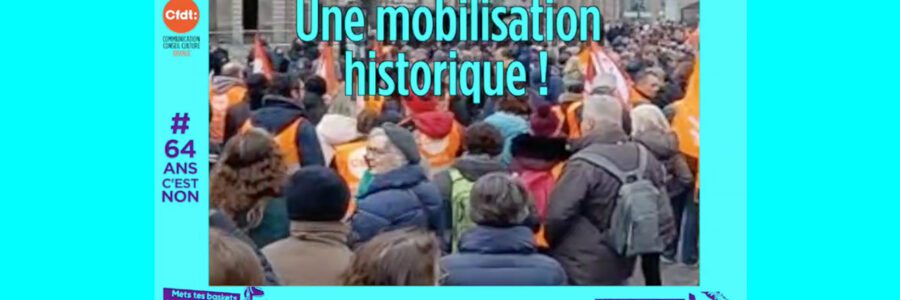 Grève et manifestation du 7 mars 2023 contre la réforme des retraites.