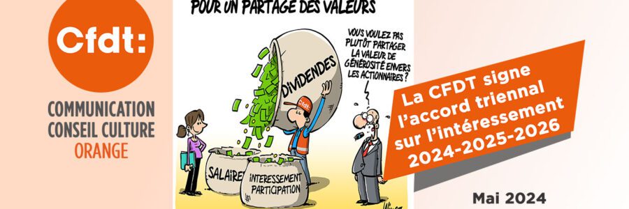 La CFDT signe l&rsquo;accord triennal 2024 – 2025 – 2026