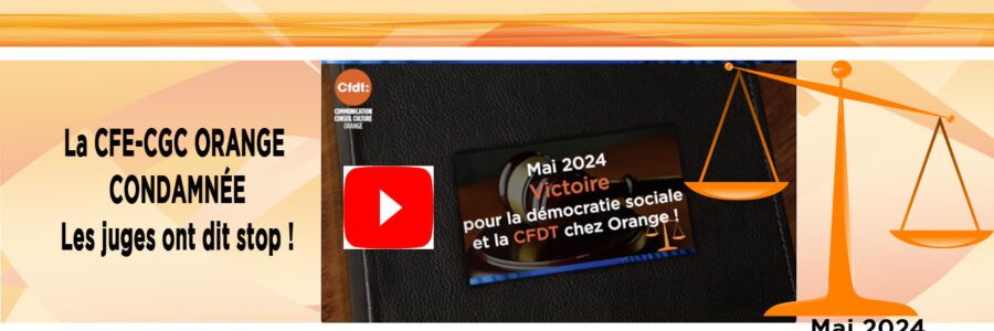 Mai 2024 : 𝐯𝐢𝐜𝐭𝐨𝐢𝐫𝐞 𝐩𝐨𝐮𝐫 𝐥𝐚 𝐝𝐞́𝐦𝐨𝐜𝐫𝐚𝐭𝐢𝐞 𝐬𝐨𝐜𝐢𝐚𝐥𝐞 𝐞𝐭 𝐥𝐚 𝐂𝐅𝐃𝐓 𝐜𝐡𝐞𝐳 𝐎𝐫𝐚𝐧𝐠𝐞 !