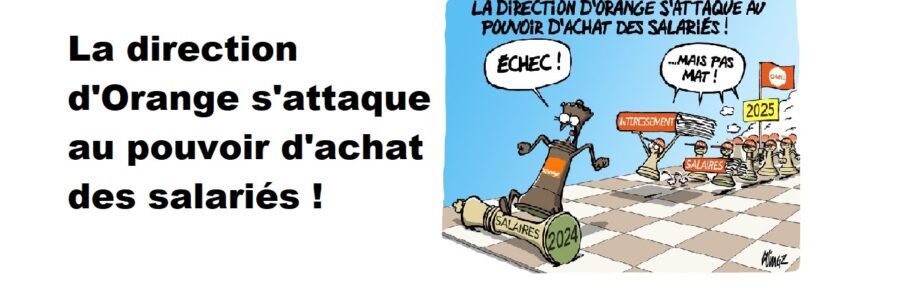 La direction d&rsquo;Orange s&rsquo;attaque au pouvoir d&rsquo;achat des salariés !