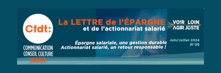 La lettre de l&rsquo;épargne et de l&rsquo;actionnariat salarié – N°36