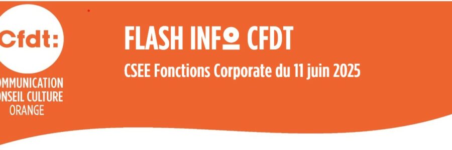 FLASH INFO /CSEE Fonctions Corporate