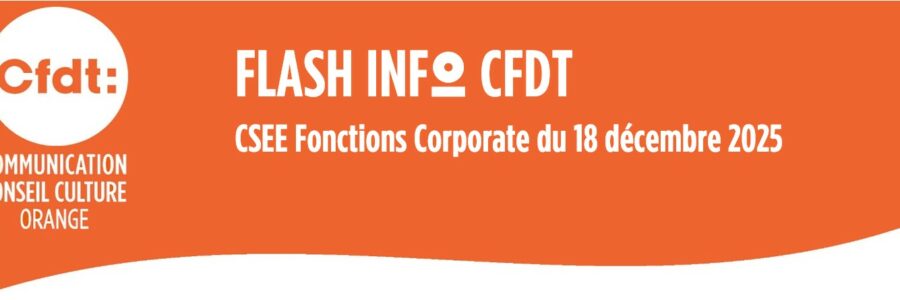 FLASH INFO /CSEE Fonctions Corporate